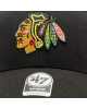 47 Brand Шапка с козирка NHL Chicago Blackhawks Ballpark Snap '47 MVP H-BLPMS04WBP-BKA Черен - Mera.bg