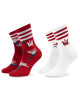 adidas Чорапи дълги дамски Thebe Magugu Crew Socks 2 Pairs HK0354 Бял - Mera.bg