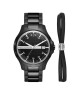 Armani Exchange Часовник Hampton AX7134SET Черен - Mera.bg
