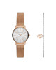 Armani Exchange Комплект часовник и гривна Lola AX7121 Златист - Mera.bg