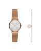 Armani Exchange Комплект часовник и гривна Lola AX7121 Златист - Mera.bg