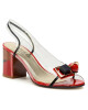 Azurée Сандали Madere 9Cr Vernis Noir/Vernis Rouge/Motif Rouge 01 - Mera.bg
