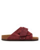 Birkenstock Чехли Kyoto Lenb 1028392 Бордо - Mera.bg