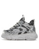 Buffalo Сникърси Cld Grid 1636028 Silver / Black - Mera.bg