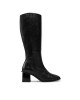 Calvin Klein Ботуши Heel Knee Boot 50 W/Ml Lth HW0HW02321 Черен - Mera.bg