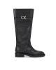 Calvin Klein Ботуши Rubber Sole Knee Boot W/Hw HW0HW01689 Черен - Mera.bg