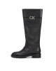 Calvin Klein Ботуши Rubber Sole Knee Boot W/Hw HW0HW01689 Черен - Mera.bg