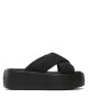 Calvin Klein Чехли Bubble Slide - Woven HW0HW01468 Черен - Mera.bg