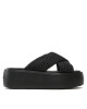 Calvin Klein Чехли Bubble Slide - Woven HW0HW01468 Черен - Mera.bg