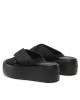 Calvin Klein Чехли Bubble Slide - Woven HW0HW01468 Черен - Mera.bg