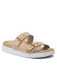 Calvin Klein Чехли Ergonomic Slide W/ Mtl Loop-Su HW0HW01156 Moccasin PDU - Mera.bg