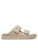 Calvin Klein Чехли Flat Adj Slide Calvin Mtl Lth HW0HW01954 Екрю - Mera.bg