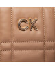 Calvin Klein Дамска чанта Re-Lock Quilt Tote W/Lp Cmpt K60K609880 Кафяв - Mera.bg