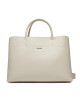 Calvin Klein Дамска чанта Business Large Tote_Saffiano K60K611674 Екрю - Mera.bg