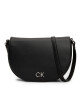 Calvin Klein Дамска чанта Ck Daily Saddle Bag Pebble K60K611679 Черен - Mera.bg