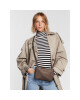 Calvin Klein Дамска чанта Ck Must Dbl Crossbody Rubberized K60K610189 Кафяв - Mera.bg