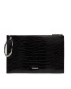 Calvin Klein Дамска чанта Ck Ring Clutch_Croco K60K612180 Черен - Mera.bg