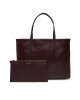 Calvin Klein Дамска чанта Emblem Aop Small Tote LV04F3267G Бордо - Mera.bg