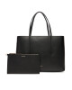 Calvin Klein Дамска чанта Foil Logo Small Tote LV04F3275G Черен - Mera.bg
