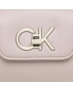 Calvin Klein Дамска чанта Re-Lock Crossbody W/Flap Sm K60K610770 Виолетов - Mera.bg