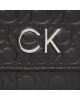 Calvin Klein Дамска чанта Re-Lock Dbl Crossbody Emb Mono K60K610206 Черен - Mera.bg