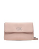Calvin Klein Дамска чанта Re-Lock Dbl Xbody W/Flap K60K609620 Розов - Mera.bg