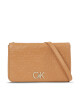 Calvin Klein Дамска чанта Re-Lock Double Gusett Xbody-Emb K60K611532 Кафяв - Mera.bg