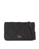 Calvin Klein Дамска чанта Re-Lock Quilt Shoulder Bag-Satin K60K611300 Черен - Mera.bg