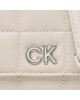 Calvin Klein Дамска чанта Re-Lock Quilt Trifold Md W/Strap K60K610476 Сив - Mera.bg