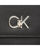 Calvin Klein Дамска чанта Re-Lock Tote W/Flap Pbl K60K610178 Черен - Mera.bg