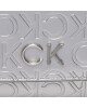Calvin Klein Дамска чанта Re-Lock Trifold Md W/Chain_Emb K60K611383 Сребрист - Mera.bg