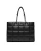 Calvin Klein Дамска чанта Square Quilt Chain Shopper K60K612019 Черен - Mera.bg