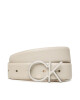 Calvin Klein Дамски колан Re-Lock Ck Logo Belt 30mm Pbl K60K610413 Бежов - Mera.bg