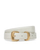 Calvin Klein Дамски колан Sarah 2 Piece Logo Buckle Belt 25Mm LV04K7012G Бял - Mera.bg