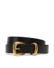 Calvin Klein Дамски колан Sarah 2 Piece Logo Buckle Belt LV04K7012G Черен - Mera.bg