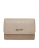 Calvin Klein Дамски портфейл Ck Must Aop Small Trifold W Zip LV04F1038G Бежов - Mera.bg