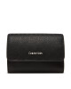Calvin Klein Дамски портфейл Ck Must Aop Small Trifold W Zip LV04F1038G Черен - Mera.bg
