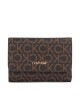 Calvin Klein Дамски портфейл Ck Must Trifold Sm-Mono K60K611324 Brown Mono 0HD - Mera.bg