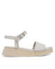 Calvin Klein Еспадрили Wedge Rope Sandal Lth HW0HW02546 Бял - Mera.bg