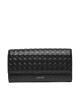 Calvin Klein Голям дамски портфейл Calvin Mini Quilt Large Trifold K60K611895 Черен - Mera.bg