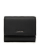 Calvin Klein Голям дамски портфейл Ck Must Md Trifold W/Zip K60K612450 Черен - Mera.bg