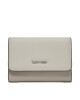 Calvin Klein Голям дамски портфейл Ck Must Trifold Sm_Block K60K611435 Бял - Mera.bg