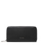 Calvin Klein Голям дамски портфейл Duo Stitch Long Zip Around K50K510302 BAX - Mera.bg