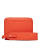 Calvin Klein Голям дамски портфейл Gracie Wallet W/Strap Md K60K611387 Оранжев - Mera.bg