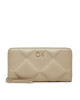 Calvin Klein Голям дамски портфейл Quilt K60K611782 Бежов - Mera.bg