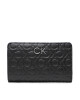 Calvin Klein Голям дамски портфейл Re Lock Bifold Wallet Emb Mono K60K610240 Черен - Mera.bg