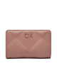 Calvin Klein Голям дамски портфейл Re-Lock Quilt Bifold Wallet K60K611374 Розов - Mera.bg