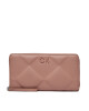 Calvin Klein Голям дамски портфейл Re-Lock Quilt Za Wallet Lg K60K610774 Ash Rose VB8 - Mera.bg