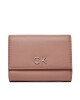 Calvin Klein Голям дамски портфейл Re-Lock Trifold Md K60K608994 Розов - Mera.bg