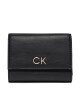 Calvin Klein Голям дамски портфейл Re-Lock Trifold Md K60K608994 Черен - Mera.bg